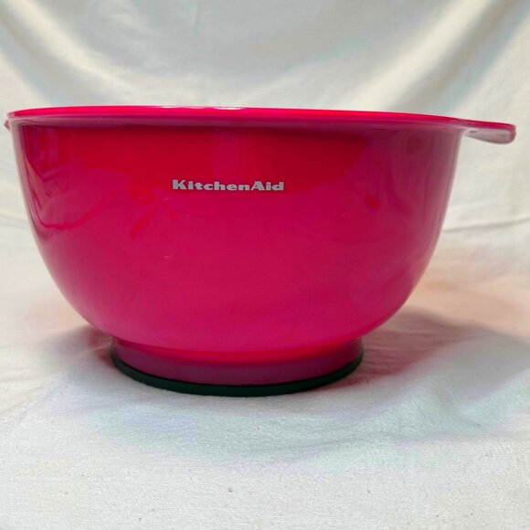 KitchenAid Red Mixing Bowl 4.5-Quart Pour Spout Handle Slip Resistant - Picture 1 of 6